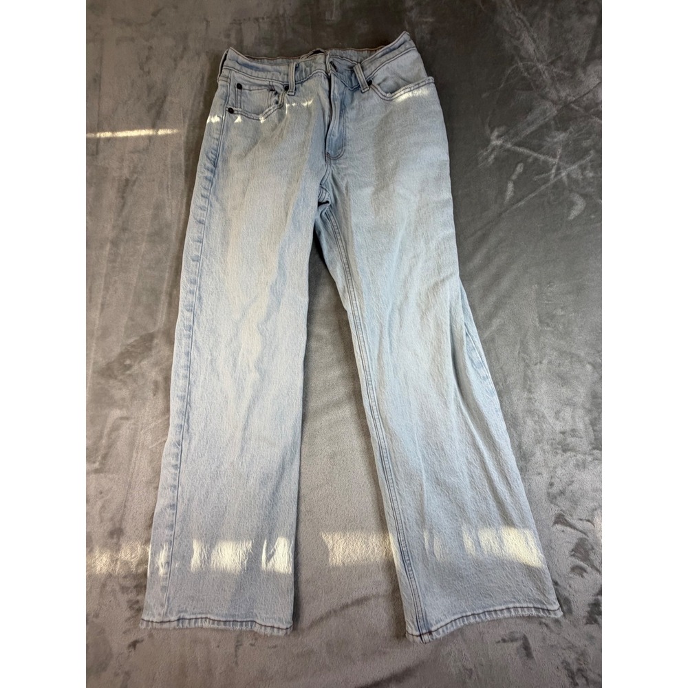 Abercrombie & Fitch The Baggy Low Rise Jeans Women 26/2s Light Blue Denim